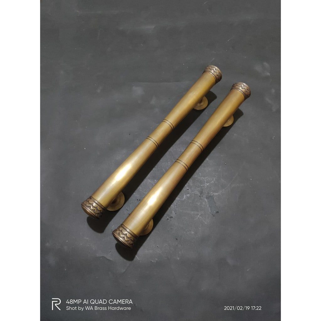 Pair 50cm Main Entry GADA door pull handle for front door solid Brass | Brass door pull | brass door handle