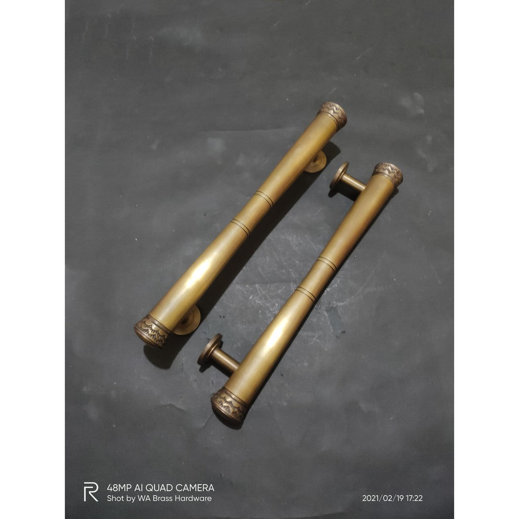 Pair 50cm Main Entry GADA door pull handle for front door solid Brass | Brass door pull | brass door handle