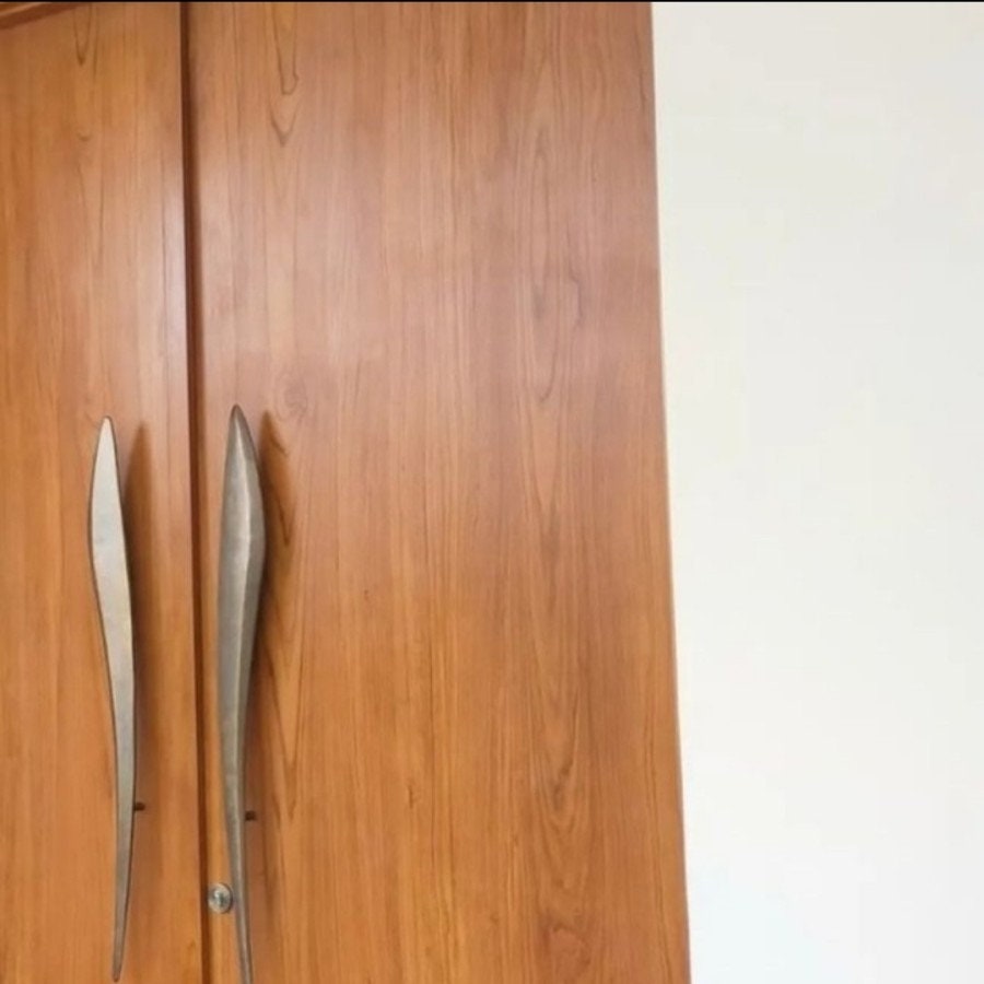 Pair Main entry Sword Brass Door handle / wings Motif door pull handle for front door Brass | Brass door pull | brass door handle