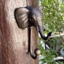 Lot of 2 pieces ANTIQUE ELEPHANT HOOK Hanger Solid Brass Vintage Hook Hat Coat Strong Wall Mount
