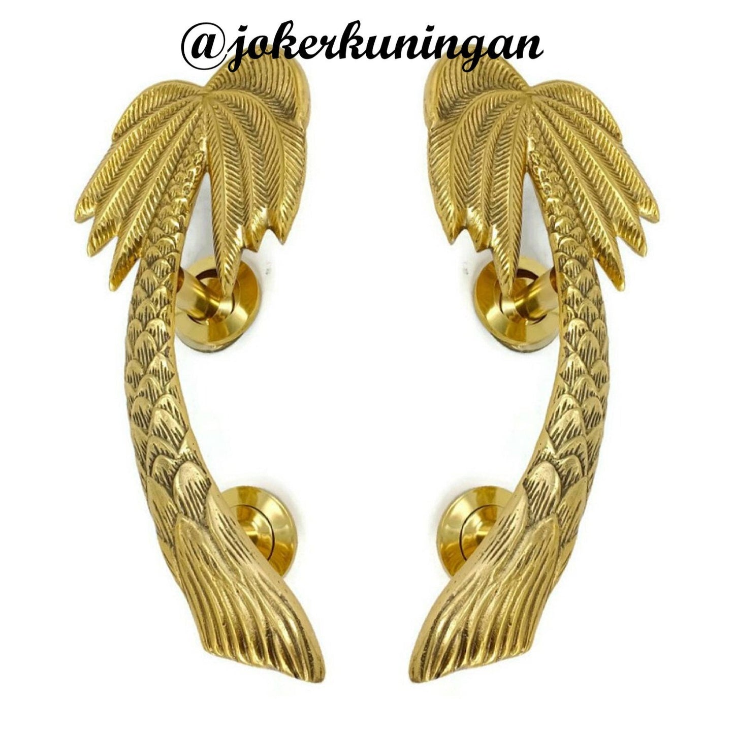 40cm Lot of 2 pieces Main entry solid brass Palm brass door handle / Brass door pull with Express Shiping