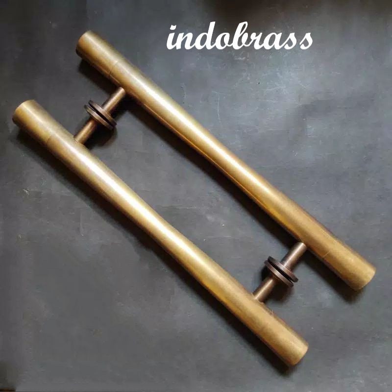 23.62 Inches Pair Vintage Plain Main Entry Brass Door Handle | Antique brass door pull With Express Shiping
