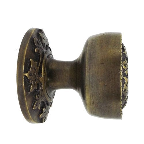 2.4 Inches Lot of 2 pcs Antique Carved Brass Door Knob Antique Brass Door Pull Antique Brass Door Handle