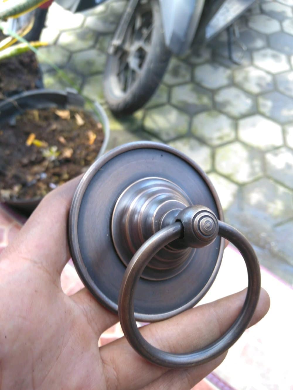 2.75" Inches 2 pcs Vintage Antique Cabinet Door Drawer Round Pull Handle KNOB GBY 007