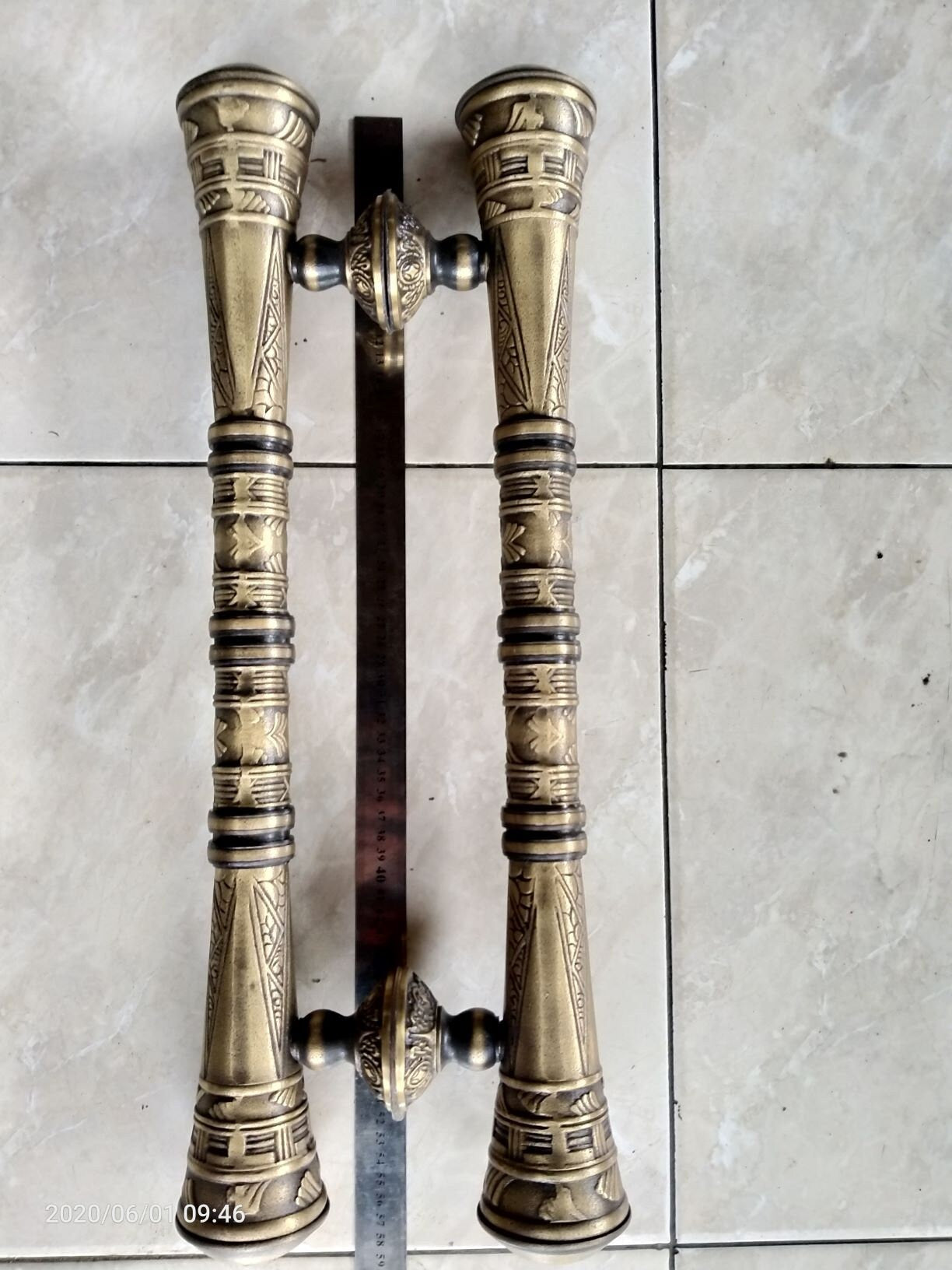 22" Inchi Pairs Victorian Main Entry Brass Door Pulls | Brass door handle | Brass door pull With Express Shiping