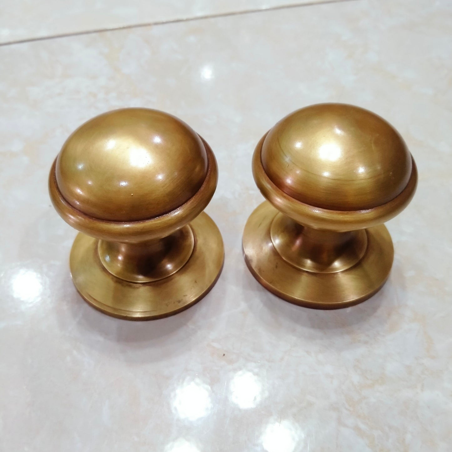 2.63 Inches Lot of 2pcs Plain Brass Door Knob - Brass Door Pull - Brass door handle