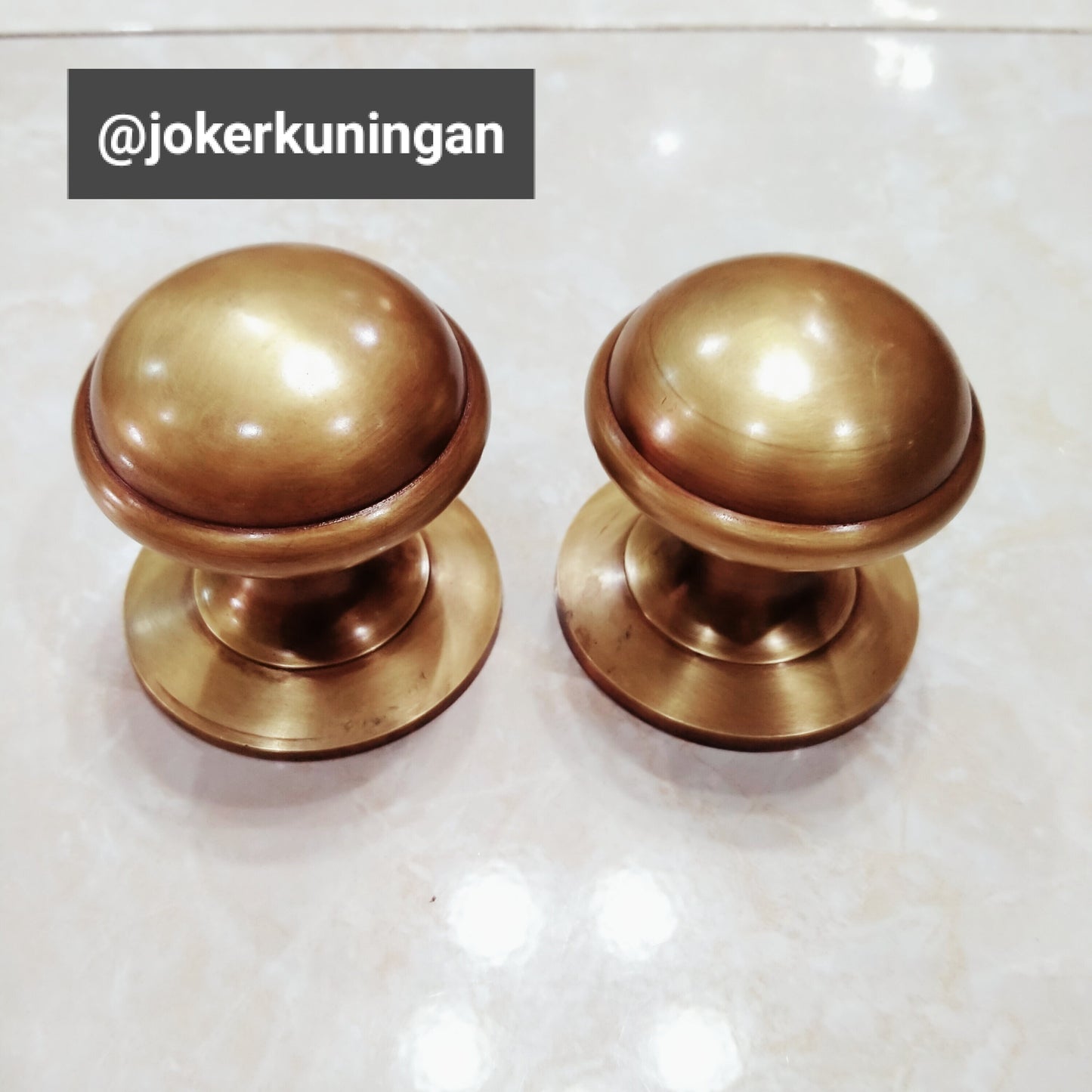 2.63 Inches Lot of 2pcs Plain Brass Door Knob - Brass Door Pull - Brass door handle