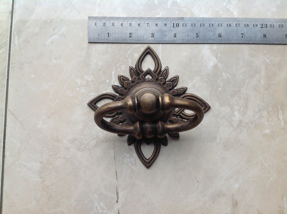 5.8" Inches 2 pcs Vintage Antique Cabinet Door Drawer Round Pull Handle KNOB GBY 037