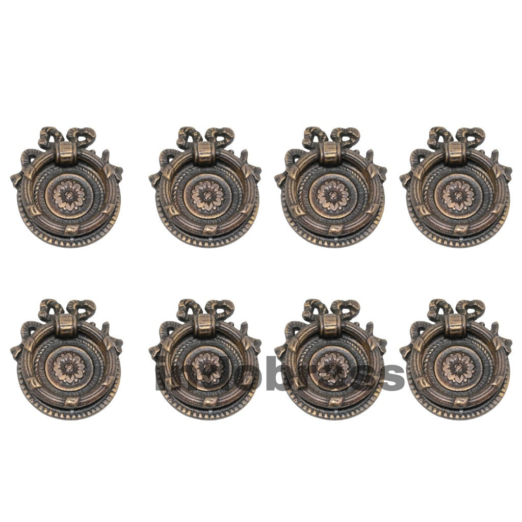 Lot of 8pieces Diameter 5cm Merry Handles Pull Knob Kitchen Cast Solid Bras | grab cabinet handle door bin pulls