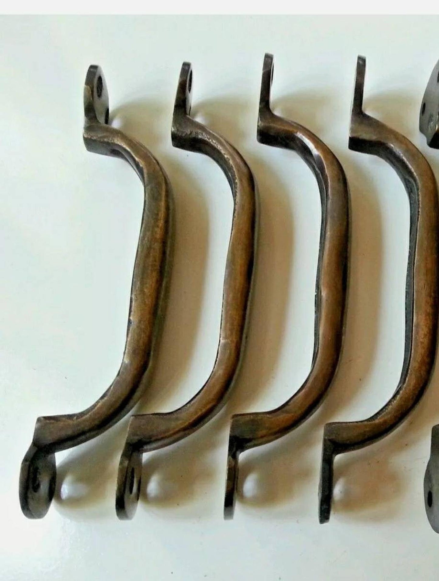 5.5" Inches Lot of 4 pieces Solid Brass Antique Style Large Strong File Cabinet Handle, Trunk Handle, Gate Handle, Kitchen Drawer Pull