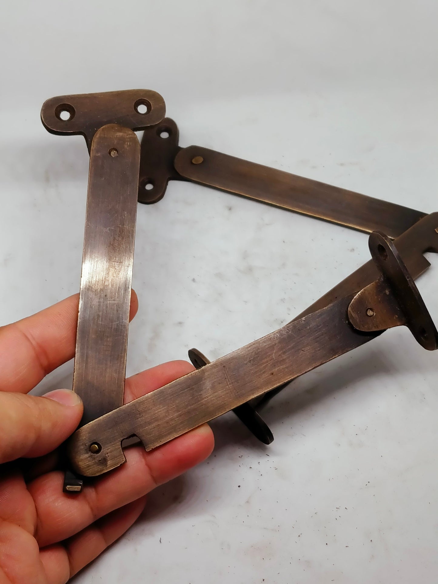 2 Pcs 10 Inches Antique Solid Brass Window Stay