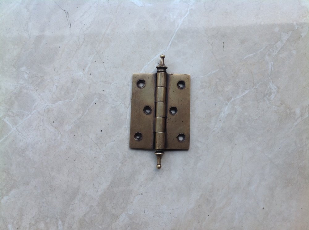 3.00" inches Set of 2 Solid Bras Door Hinges, Gate Hinges, Barn Door Hinges