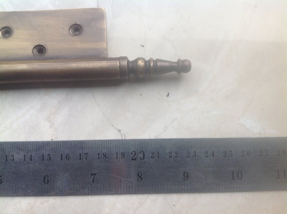 23cm Lot of 2 pcs Large Lift Off Door Box Hinges Pin Vintage Style Solid cast Antique Brass