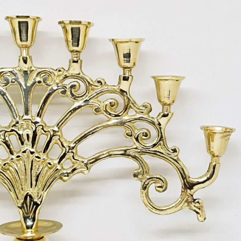 AMAZING 9 Holes Brass Candle Holder