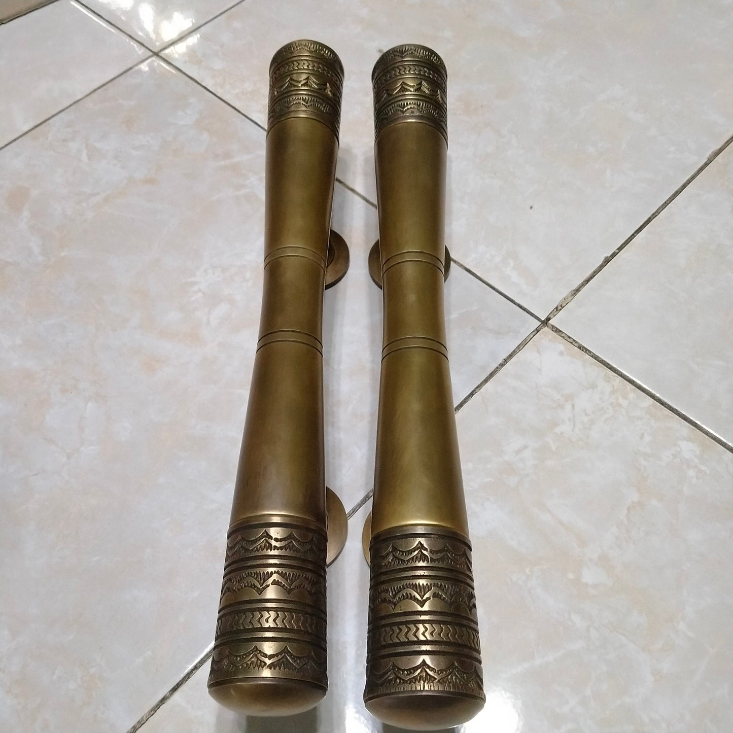 40cm Pairs Main Entry brass door handle Brass door pull Door Knob, Shower Door Handle, Main Door Handle