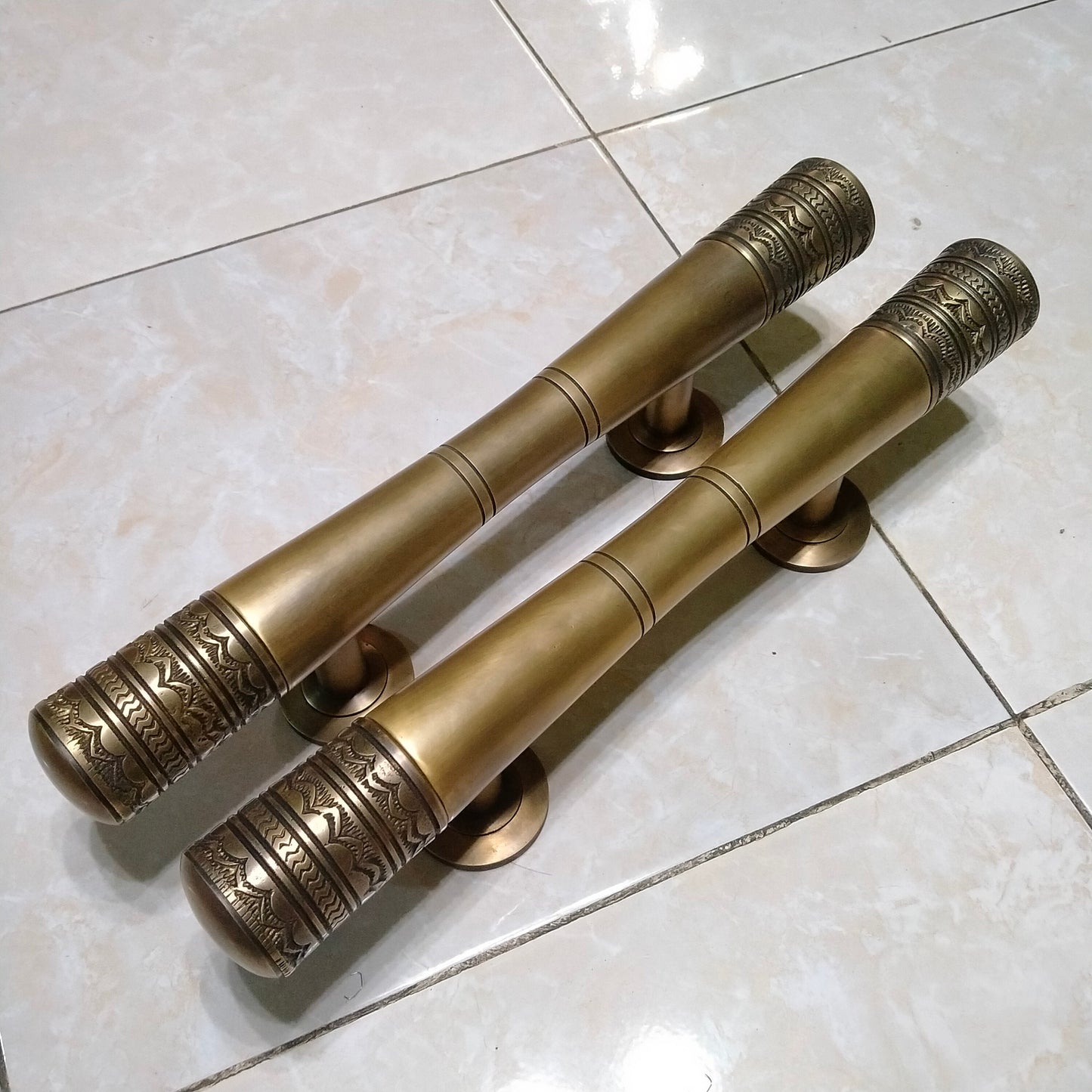 40cm Pairs Main Entry brass door handle Brass door pull Door Knob, Shower Door Handle, Main Door Handle