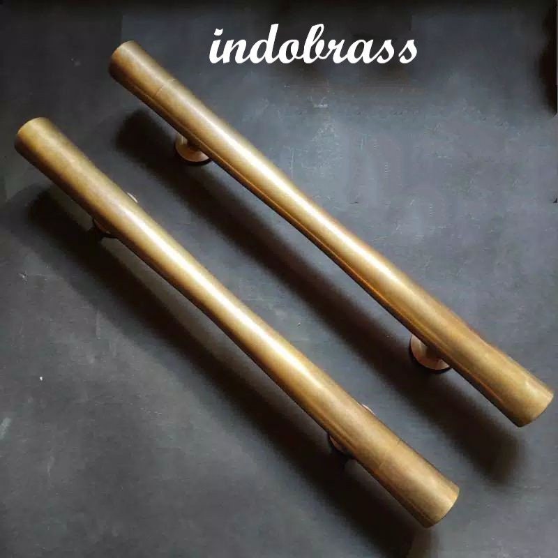 23.62 Inches Pair Vintage Plain Main Entry Brass Door Handle | Antique brass door pull With Express Shiping