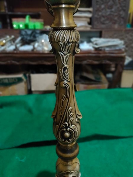 31.49" inches Pair / 2pcs Set Vintage Carved Brass Door Handle - Brass Dool Pull - Big Door Pull With Express Shiping