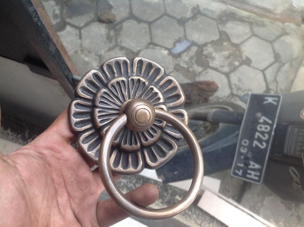 3.54" Inches 2 pcs Vintage Antique Cabinet Door Drawer Round Pull Handle KNOB GBY 013