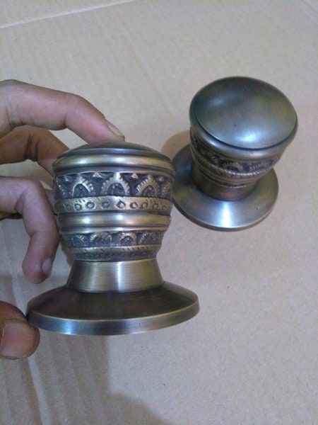 2.75 Inches Lot of 2 pcs Brass Door Pull - Brass Door Knob - Cabinet pull
