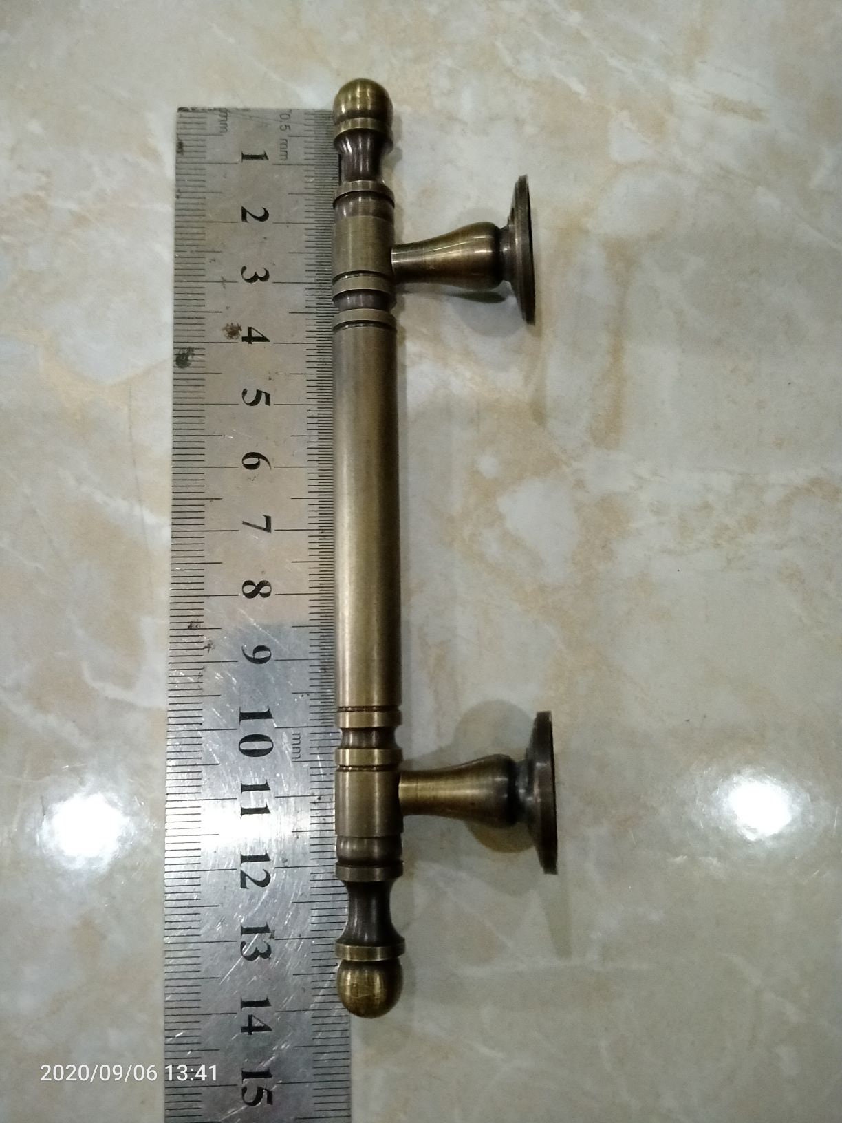 14cm lot of 8 pcs Kitchen Cabinet Grab pulls Old Style Door Handle old Style heavy Solid Brass Box Pulls