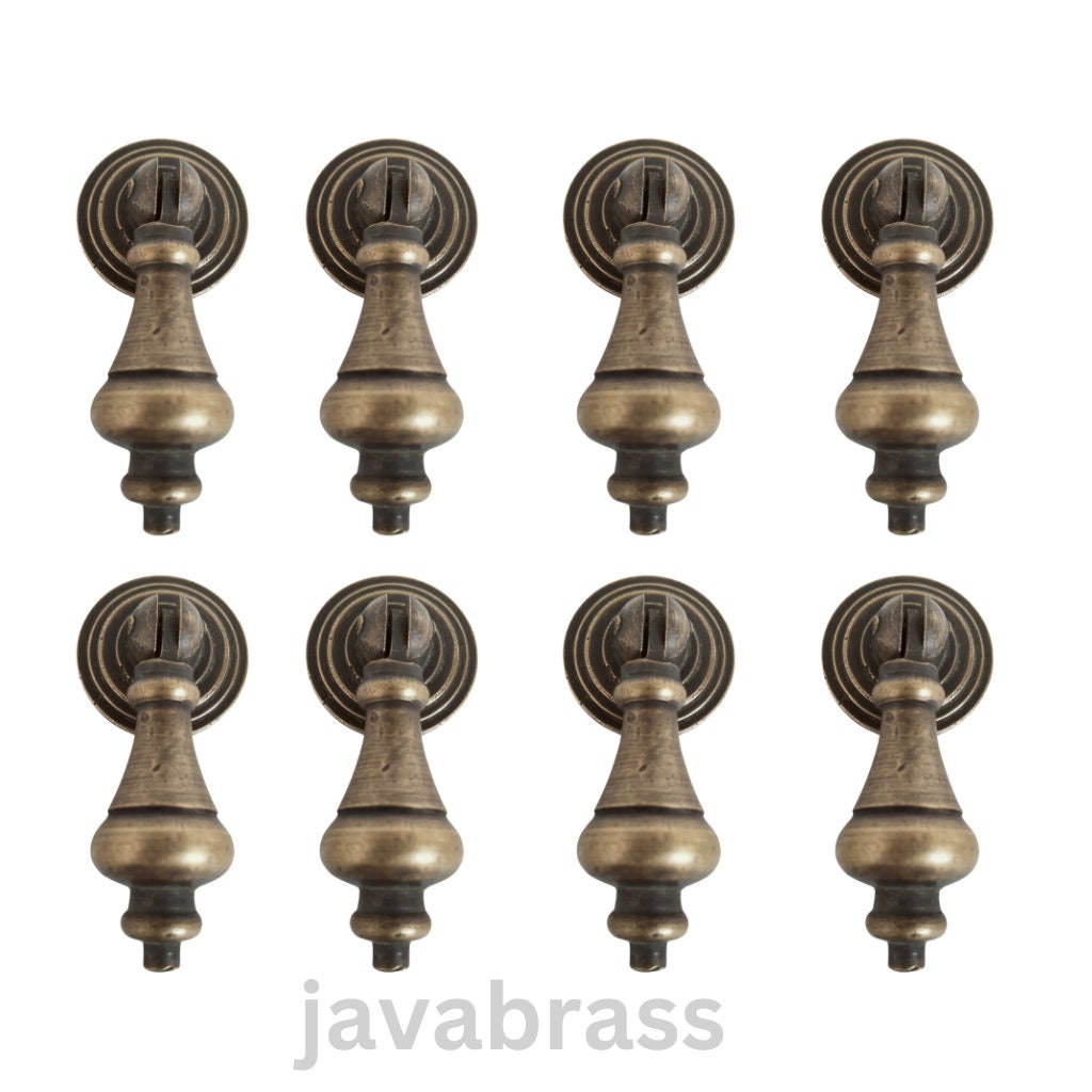 Lot of 8 pieces antique brass cabinet pull, Cabinet Handle, Trunk Handle, Gate Handle, Kitchen Drawer Pull
