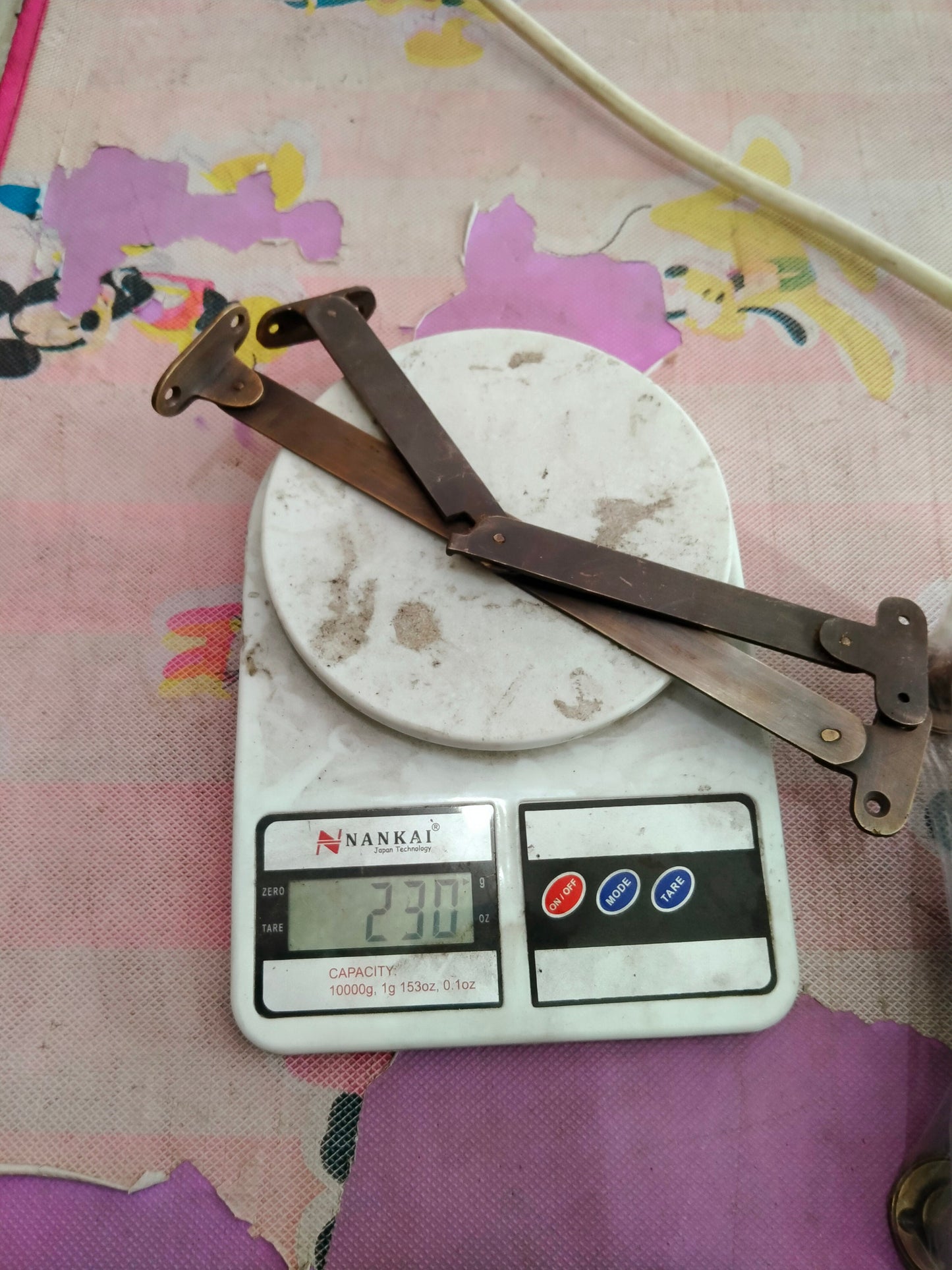2 Pcs 10 Inches Antique Solid Brass Window Stay