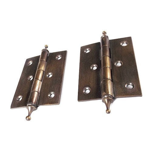 3.00" inches Set of 2 Solid Bras Door Hinges, Gate Hinges, Barn Door Hinges
