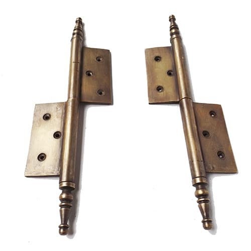 23cm Lot of 2 pcs Large Lift Off Door Box Hinges Pin Vintage Style Solid cast Antique Brass