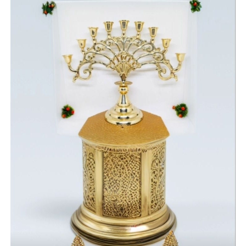 AMAZING 9 Holes Brass Candle Holder