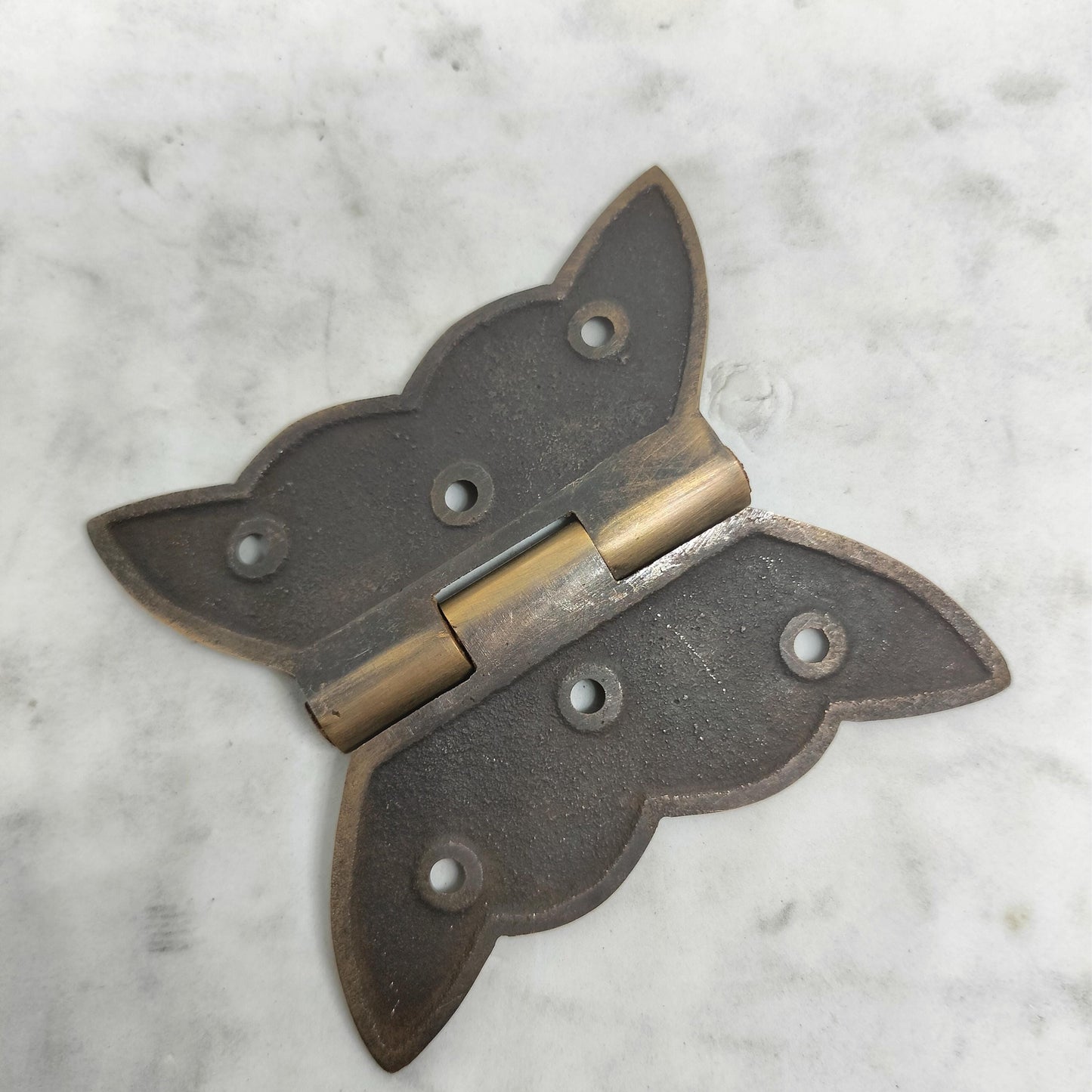 Lot Of 2Pieces Solid Brass Butterfly Hinge Vintage Cabinet Door Hinges