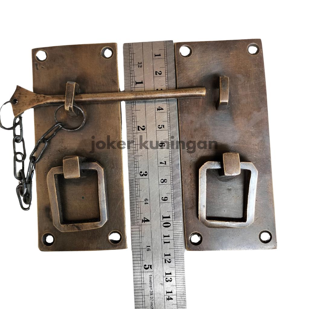 4.5" inches Vintage Solid Brass Retro Long Drawer LATCH Cabinet LATCH Door Box LATCH