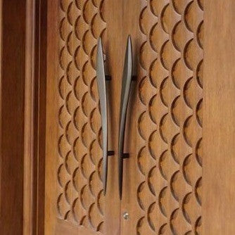 Pair Main entry Sword Brass Door handle / wings Motif door pull handle for front door solid Brass | Brass door pull | brass door handle