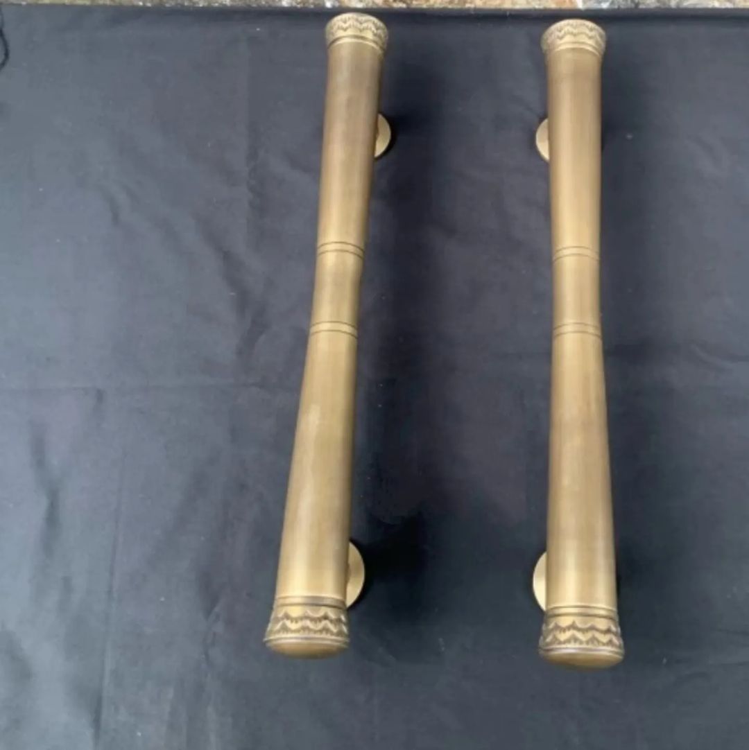 Pair 50cm Main Entry GADA door pull handle for front door solid Brass | Brass door pull | brass door handle