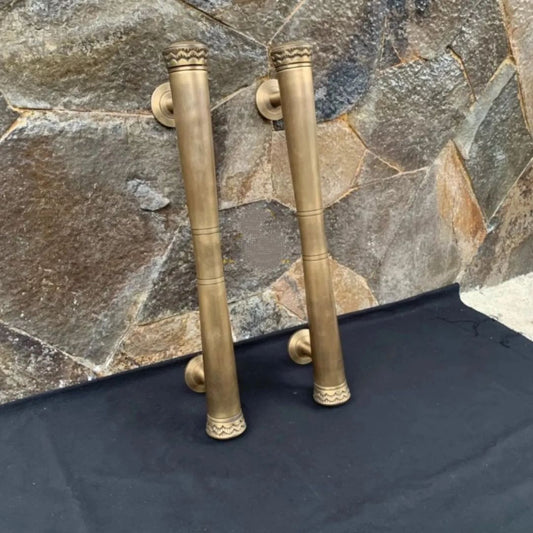 Pair 50cm Main Entry GADA door pull handle for front door solid Brass | Brass door pull | brass door handle