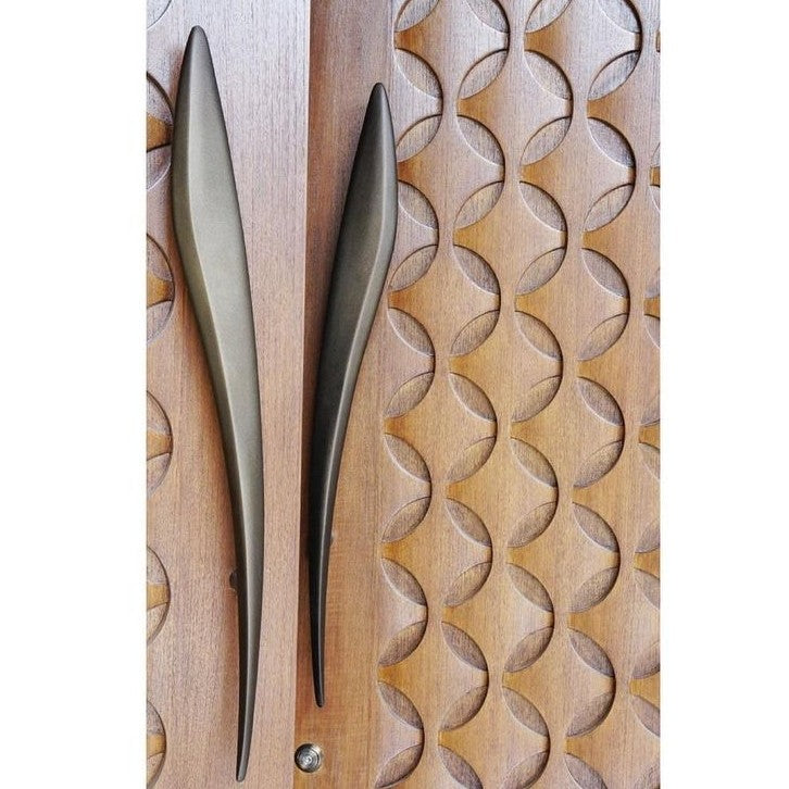 Pair Main entry Sword Brass Door handle / wings Motif door pull handle for front door solid Brass | Brass door pull | brass door handle