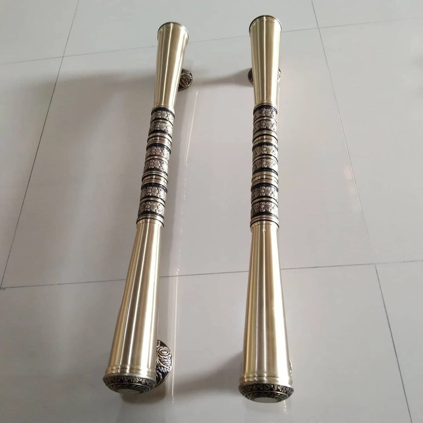 27" Inches Pair Main Entry door pull handle for front door solid Brass | Brass door pull | brass door handle
