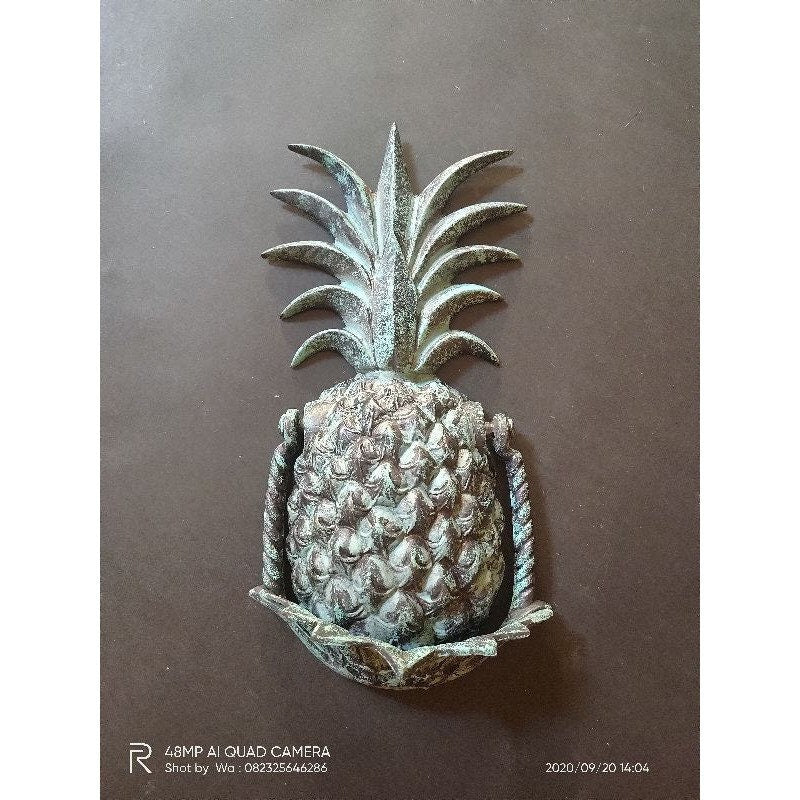10" Inch Polished solid Brass Pineapple Door Knocker 25cm stunning heavy front door banger