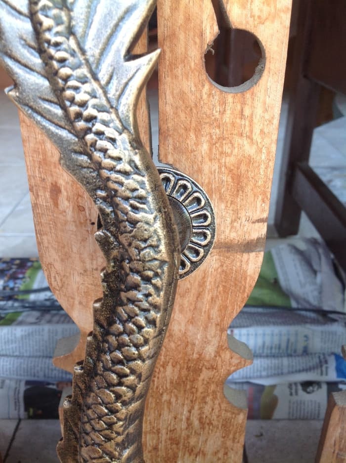 18.89" Inches Pair Vintage Dragon Aluminium Door Handle | Dragon Style Door Pull