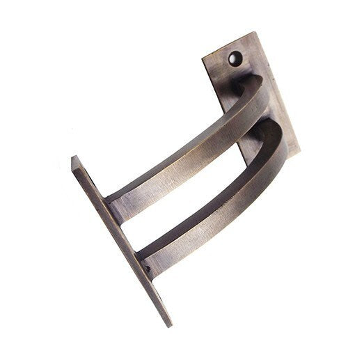 Antique Handrail Bracket Solid Brass Double Curve
