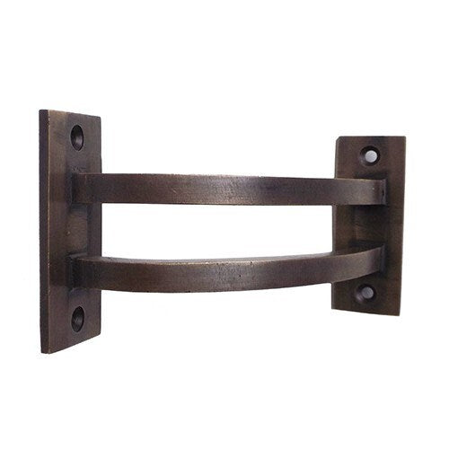 Antique Handrail Bracket Solid Brass Double Curve