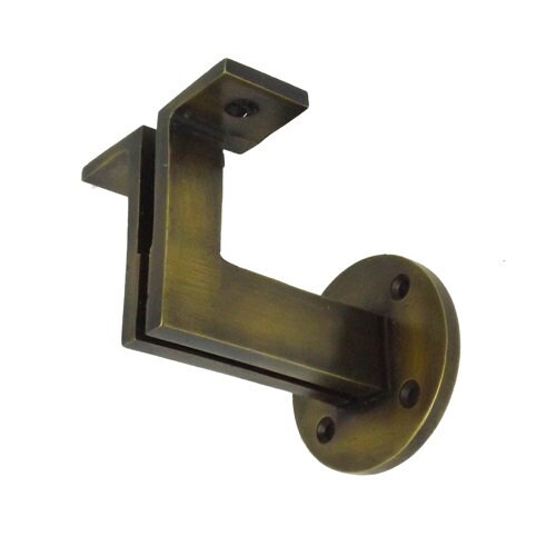 2-3/4" Antique Brass Stair Bracket - Twin Linear