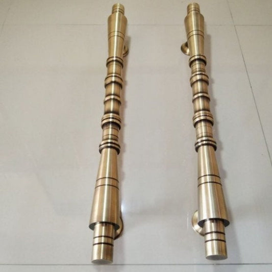 23.62" inches 60cm Pair / 2pcs Set Vintage Bamboo Brass Door Handle - Brass Dool Pull