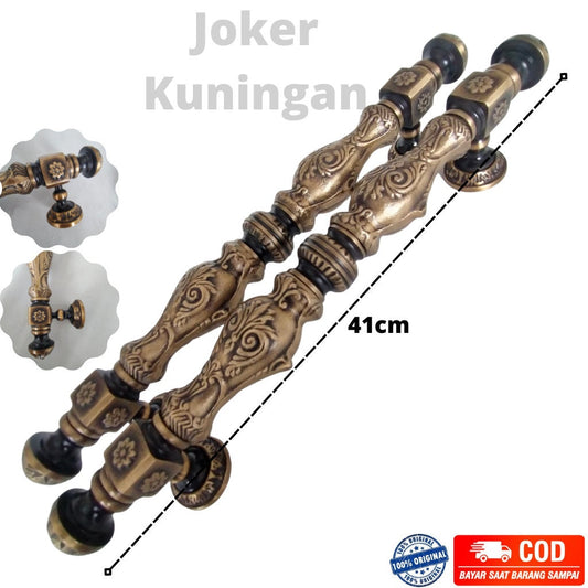Pair of Vintage Main Entry Door Pull Handle Barongsai Antique Solid Brass Home Decor | Brass door handle | Brass door pull
