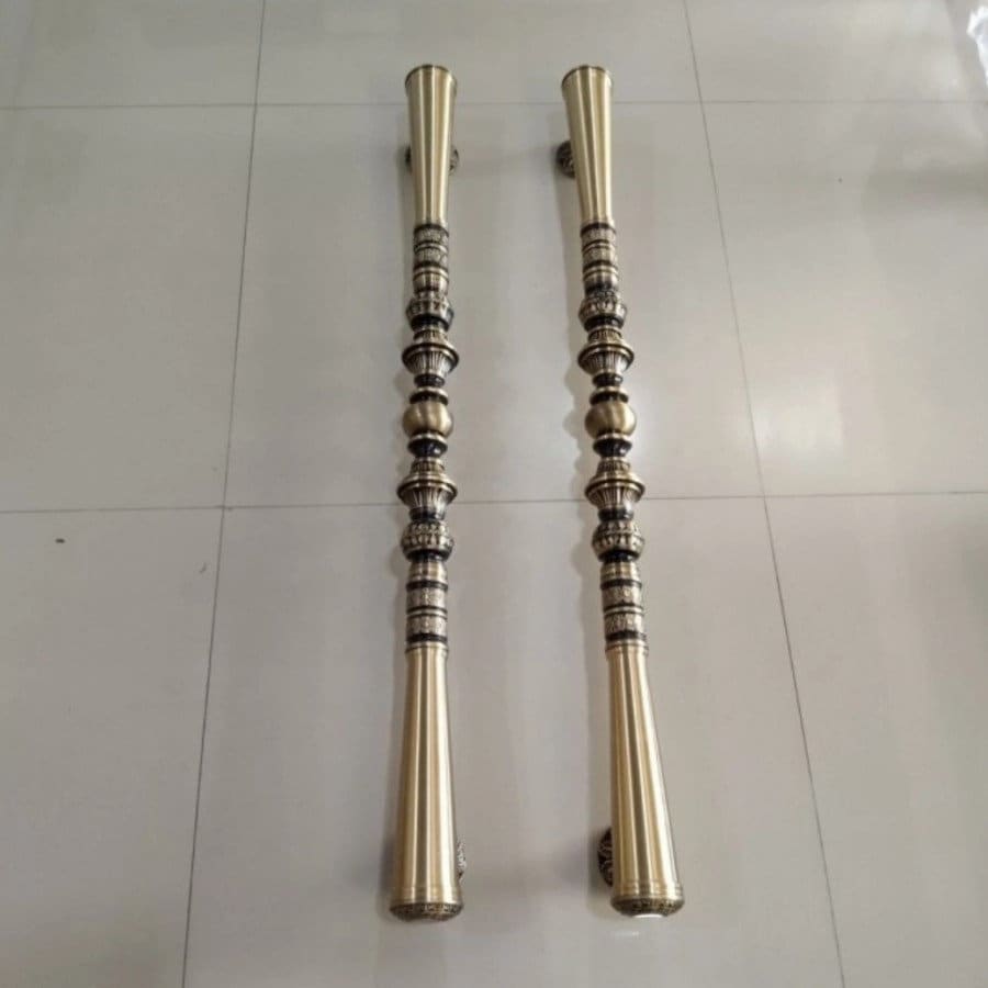 100cm Pair/2Pieces Very Long Pair main entry door pull handle for front door solid Brass | Brass door pull | brass door handle