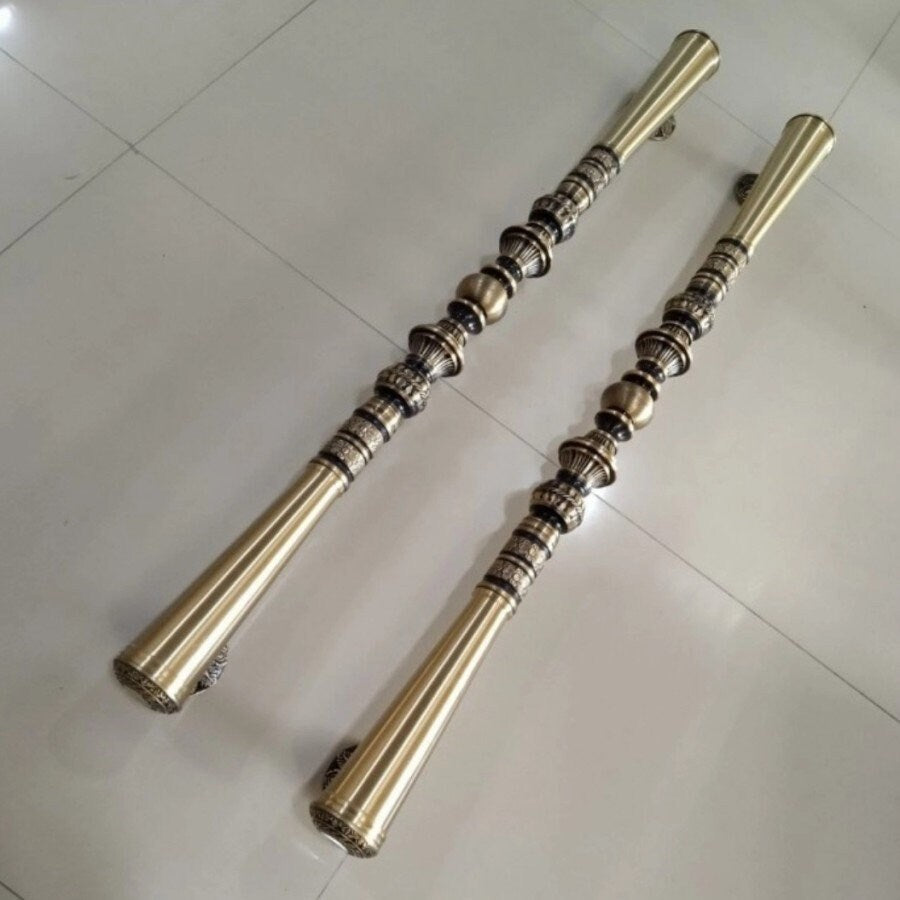100cm Pair/2Pieces Very Long Pair main entry door pull handle for front door solid Brass | Brass door pull | brass door handle