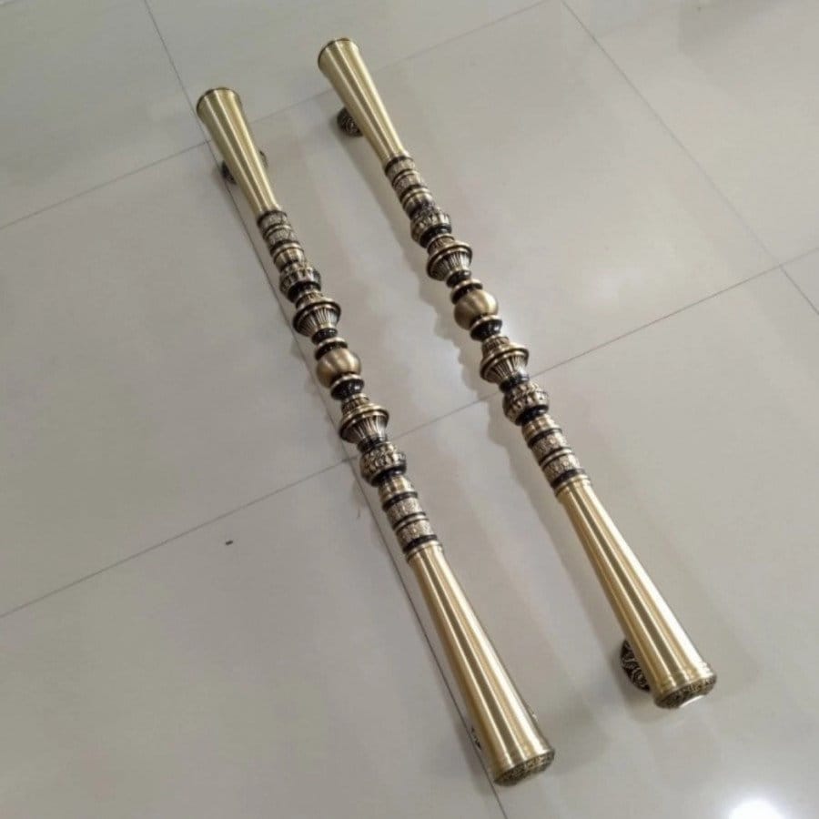 100cm Pair/2Pieces Very Long Pair main entry door pull handle for front door solid Brass | Brass door pull | brass door handle