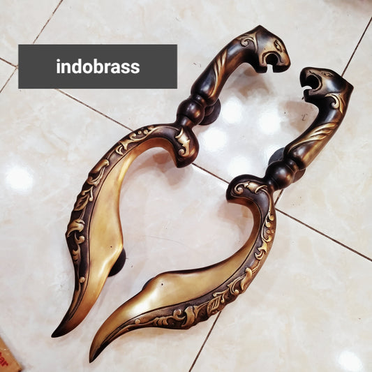 1Pair Main Entry Brass door handle | brass door pull Kujang | Entry Front Door Brass Handle Pulls With Express Shiping