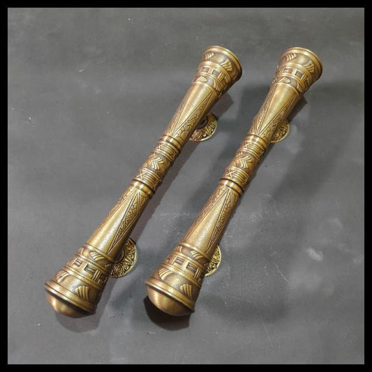 16.92" in 2 pcs Vintage Japanese Cudgel Brass Door Pulls | Brass door handle | Brass door pull With Express Shiping
