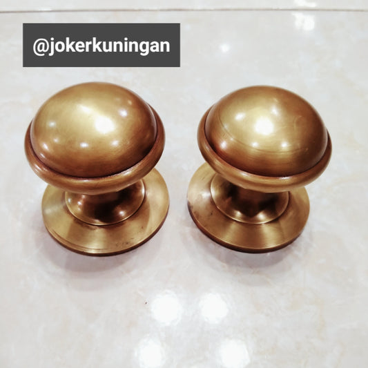 2.63 Inches Lot of 2pcs Plain Brass Door Knob - Brass Door Pull - Brass door handle